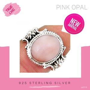 Natural Pink Opal Ring